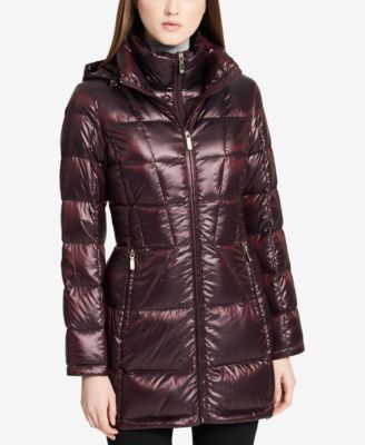 calvin klein petite puffer coat