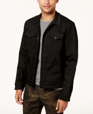 all black true religion jean jacket