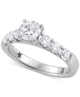 Star Signature Diamond Engagement Ring 