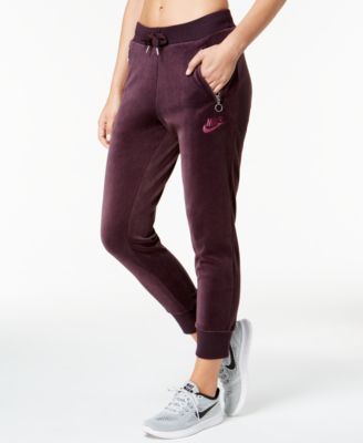 velour nike pants