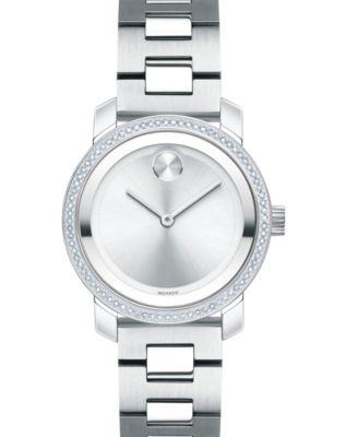 movado diamond bezel mens