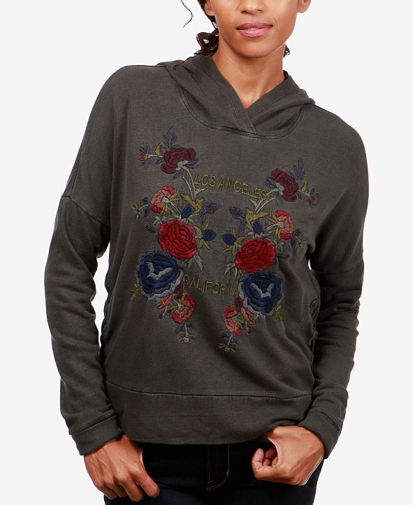 lucky brand floral hoodie