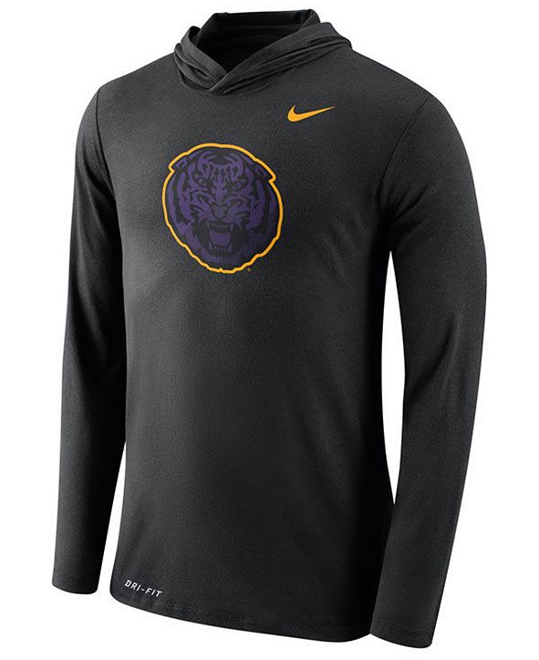Nike Men's LSU Tigers DriBlend Hooded Long Sleeve TShirt & Reviews