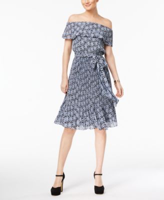 michael kors off the shoulder dress