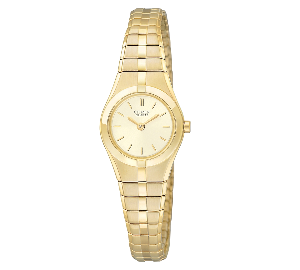 Citizen Watch, Womens Gold Tone Stainless Steel Expansion Bracelet