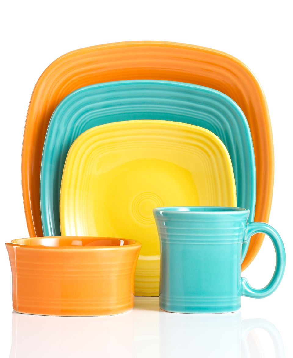 Fiesta Dinnerware, Flamingo Square Collection   Casual Dinnerware