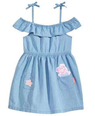 peppa pig denim dress