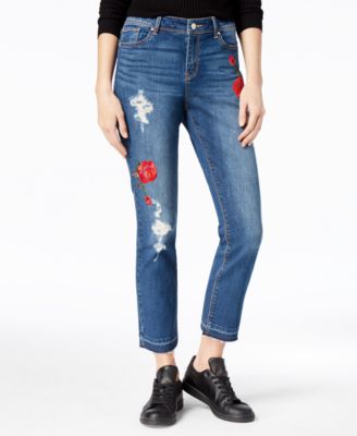 macys embroidered jeans