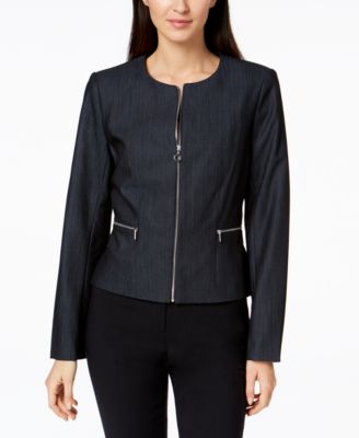 calvin klein denim suit