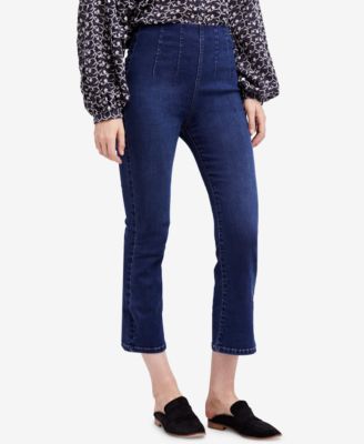 high rise kick flare jeans