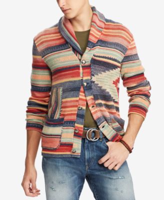 ralph lauren shawl sweater