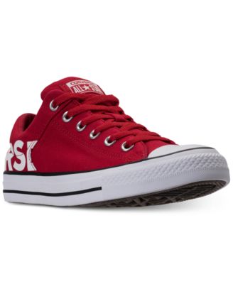 all red converse mens