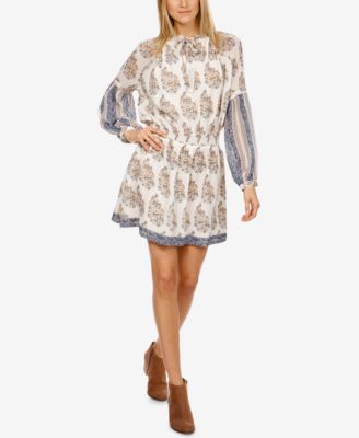 lucky brand printed peasant dress