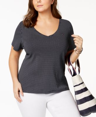 plus size deep v neck tops