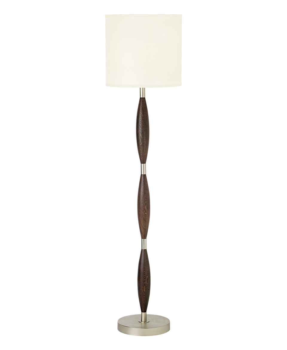 Pacific Coast Brushed Nickel and Chocolate Brown Floor Lamp   Lighting & Lamps   For The Home