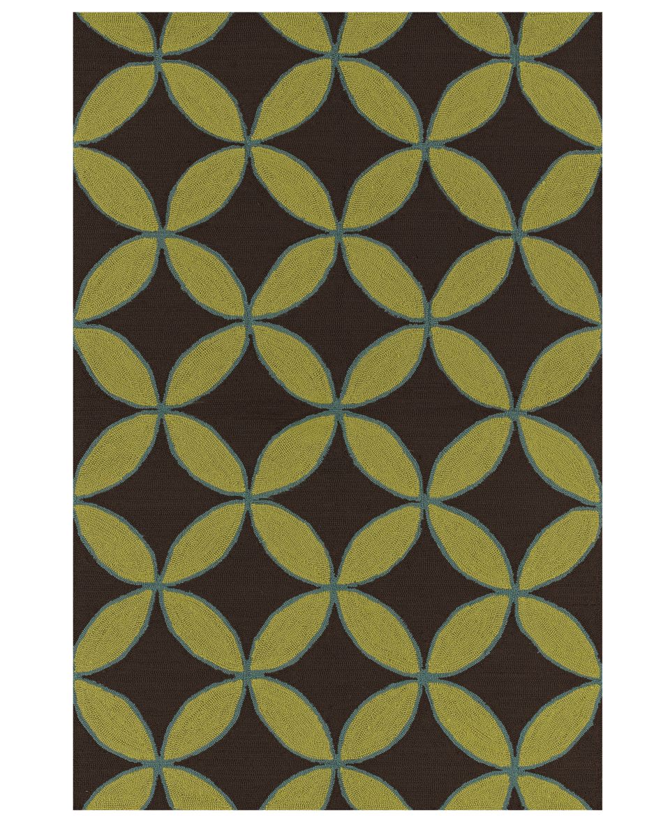 Dalyn Area Rug, Indoor/Outdoor Terrace TE10 Espresso 36 x 56