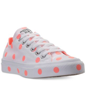 converse polka dot shoes