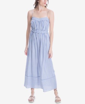 max studio striped maxi dress