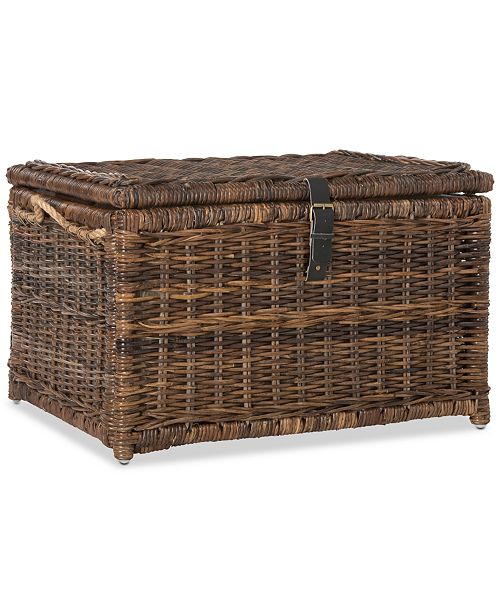 Furniture Jonathan Y Happimess Caden 30 Wicker Storage Trunk Reviews Furniture Macy S