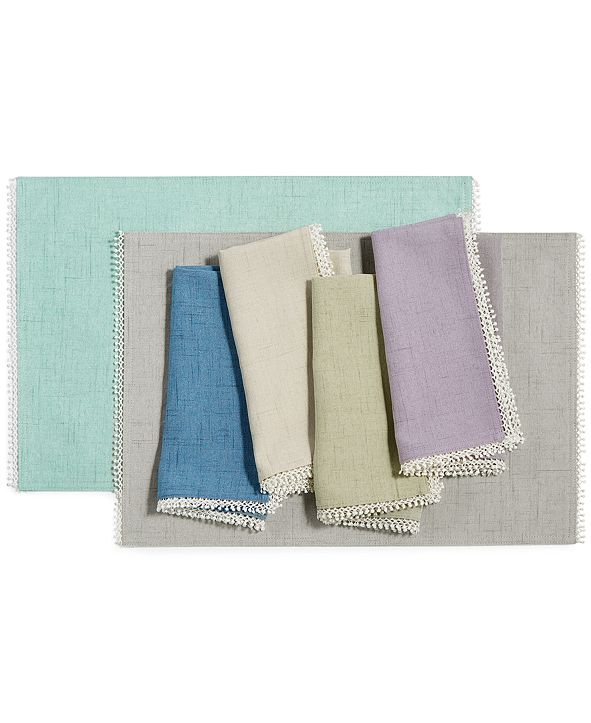 Lenox French Perle Placemat & Napkin Collection & Reviews Table