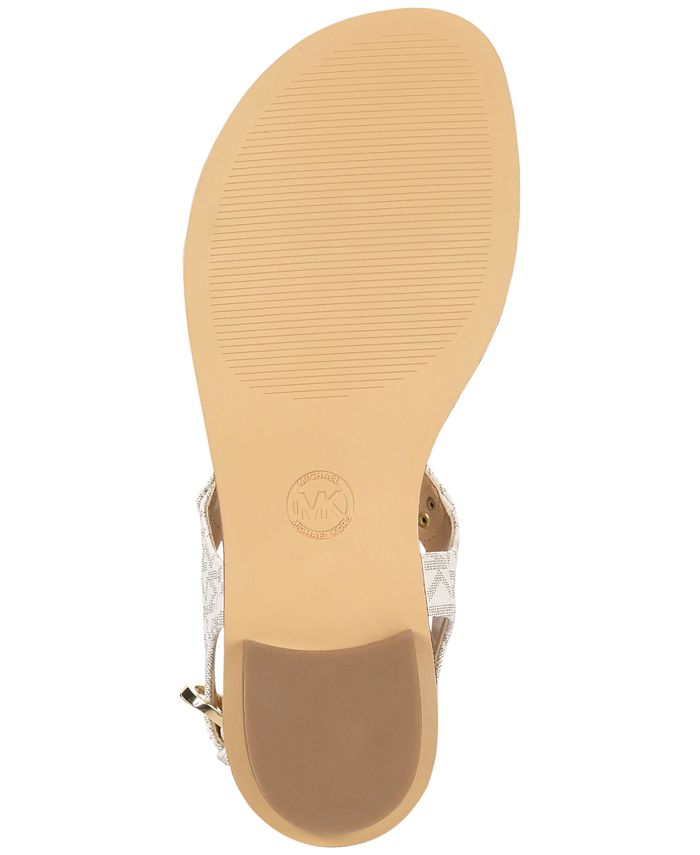michael kors plate flat thong sandals