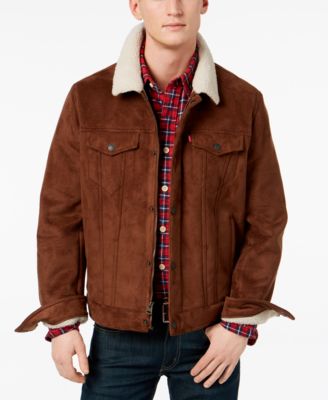 levi's men's faux shearling sherpa trucker jacket