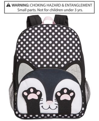 backpack with cat design