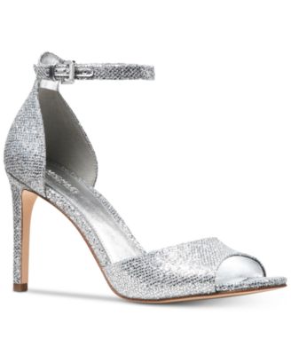 michael kors silver shoes macy's