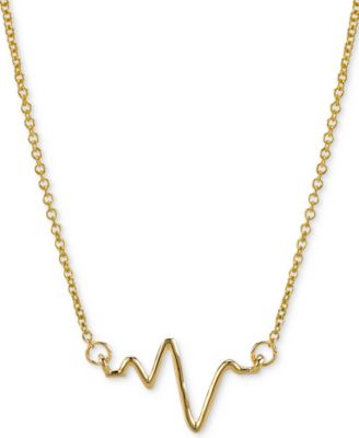 Sarah Chloe Heartbeat Necklace in 14k 