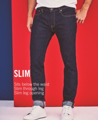 slim tapered stretch jeans