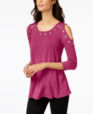 macys cold shoulder blouses