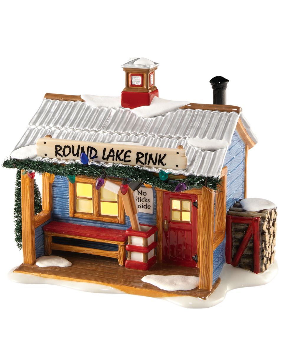 Department 56 Collectible Figurine, Snow Village Round Lake Rink