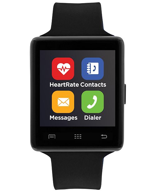 Itouch Air 2 Smartwatch 45mm Black Case With Black Strap Reviews Watches Jewelry Watches Macy S