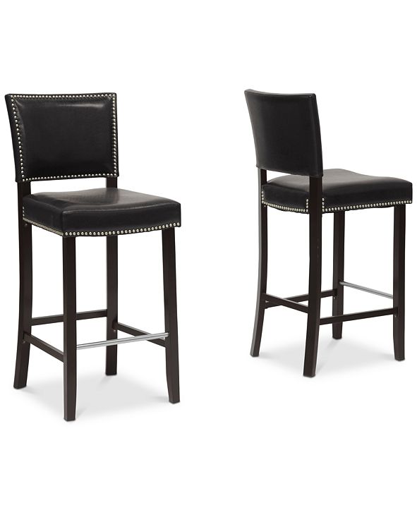 Patriots Bar Stools, Furniture Ona Bar Stool Set Of 2 Reviews Furniture Macy S