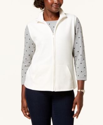 macy's karen scott fleece jackets