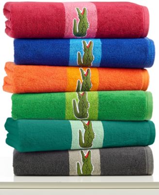 Lacoste Signature Logo Bath Towel, 100 