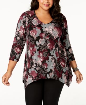 macys jm plus size tops