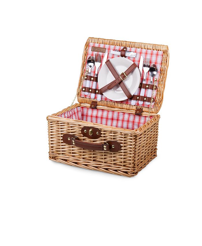 Picnic Time Plaid Red Catalina Picnic Basket & Reviews Outdoor Dining