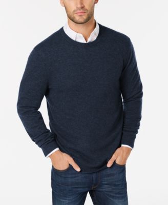shirt under crew neck sweater
