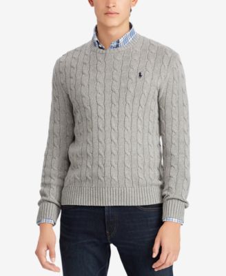 ralph lauren cable knit cotton sweater