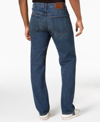 relaxed fit stretch jeans