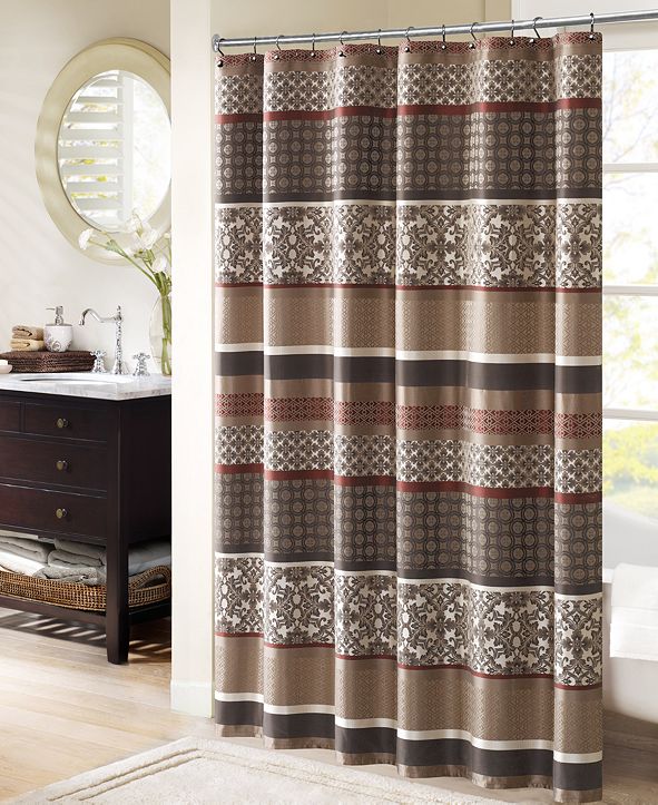 Madison Park Princeton 72" x 72" Jacquard Shower Curtain & Reviews