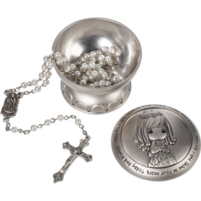 first communion rosary girl