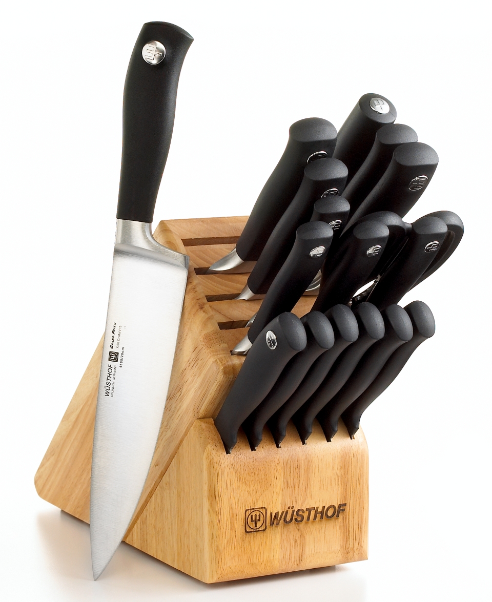 Wusthof Grand Prix II Cutlery Set, 18 Piece Block Set   Cutlery