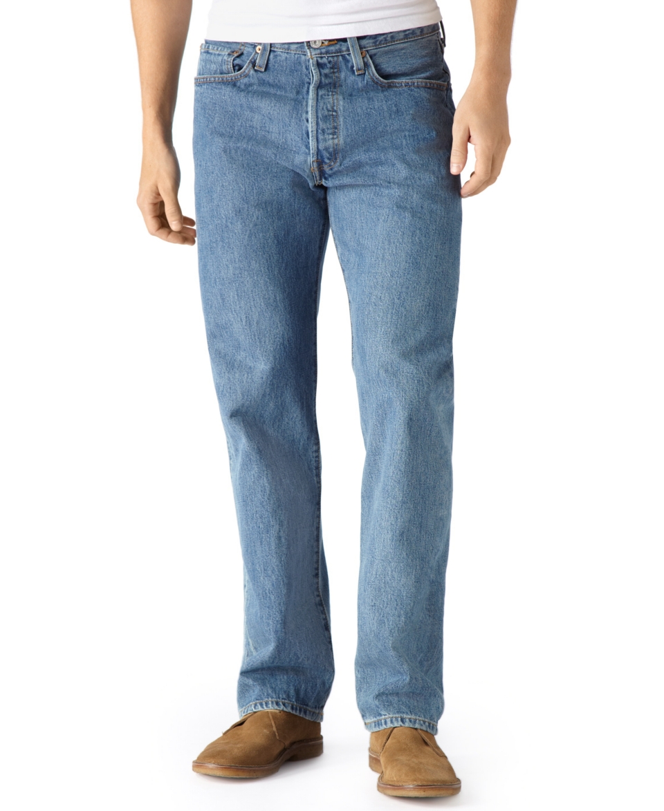 Levis Jeans, 501 Original, Medium Stonewash   Mens Leviss