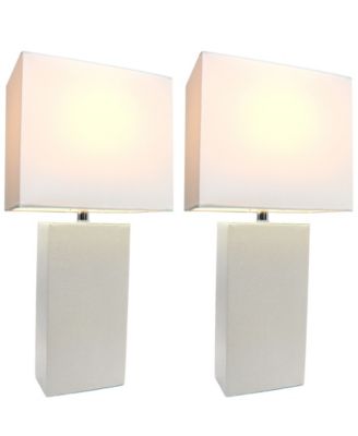 modern white lamps