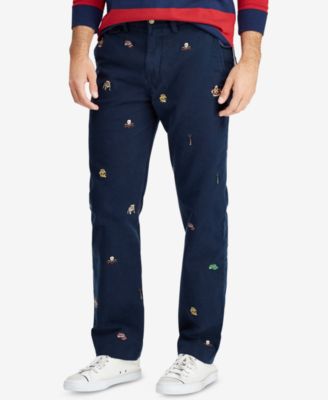 ralph lauren embroidered pants
