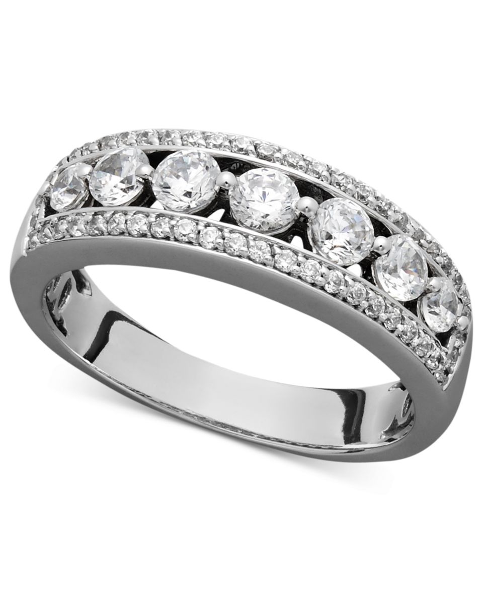 Diamond Ring, 14k White Gold Certified Diamond Band (1 ct. t.w.)