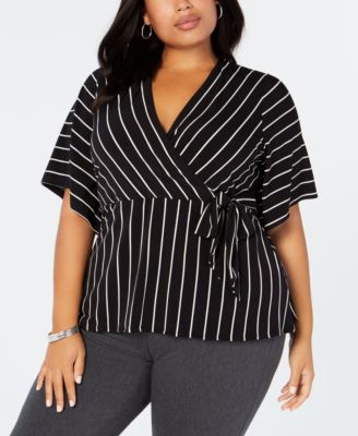 macys plus size tops alfani