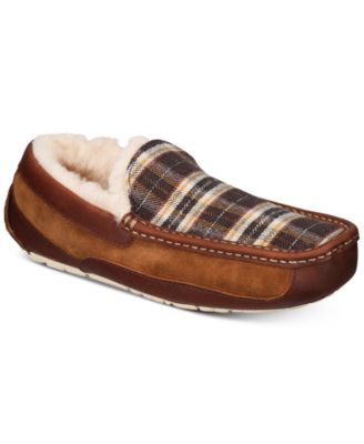 UGG® Men's Ascot Plaid Holiday Slippers 